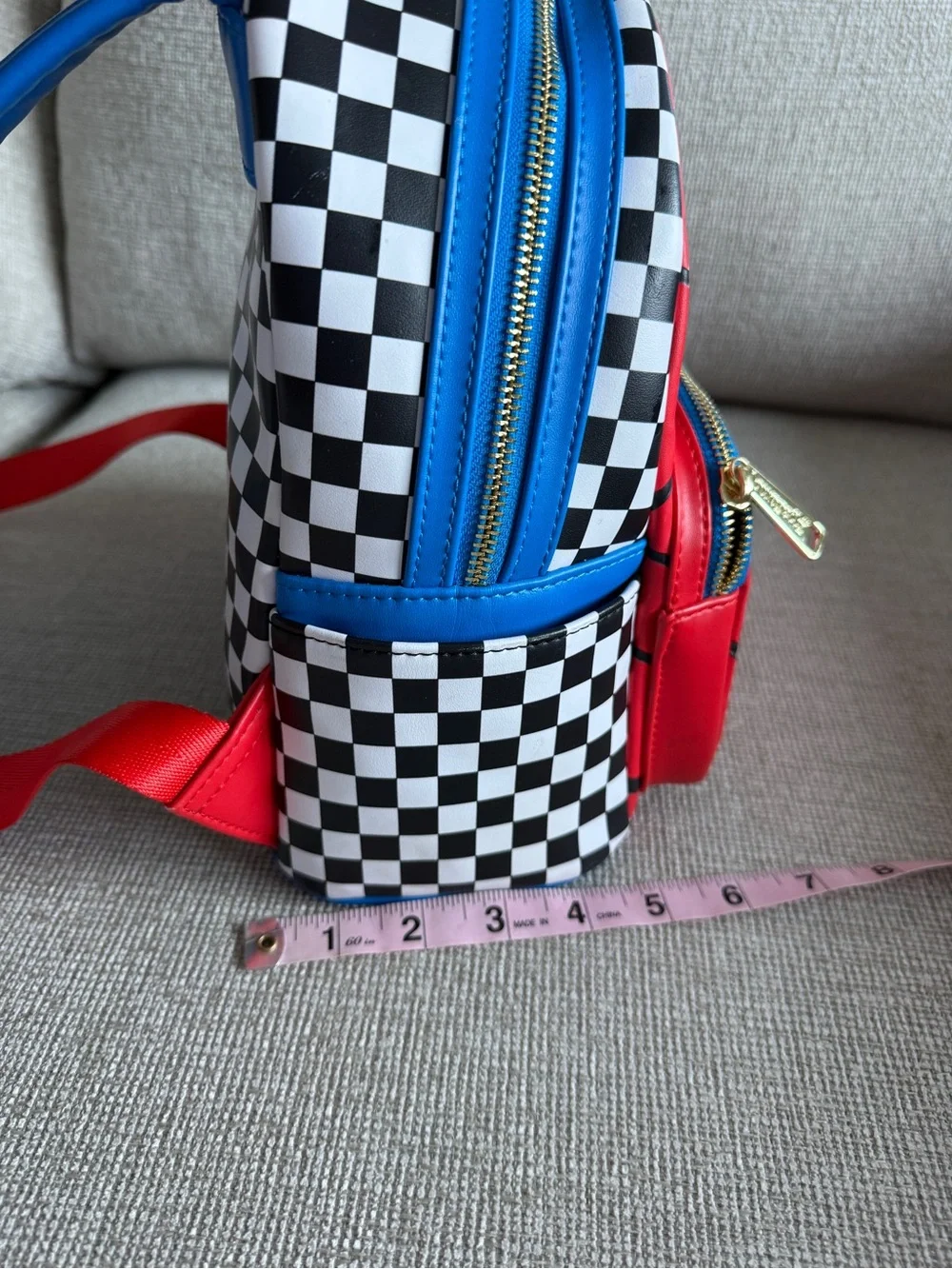 🔥 RETIRED! Loungefly x Marvel checkered Spider-Man Mini Backpack